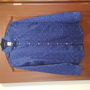 Zara Men Slim Fit Button Down Long Sleeve Dress Shirt, size M